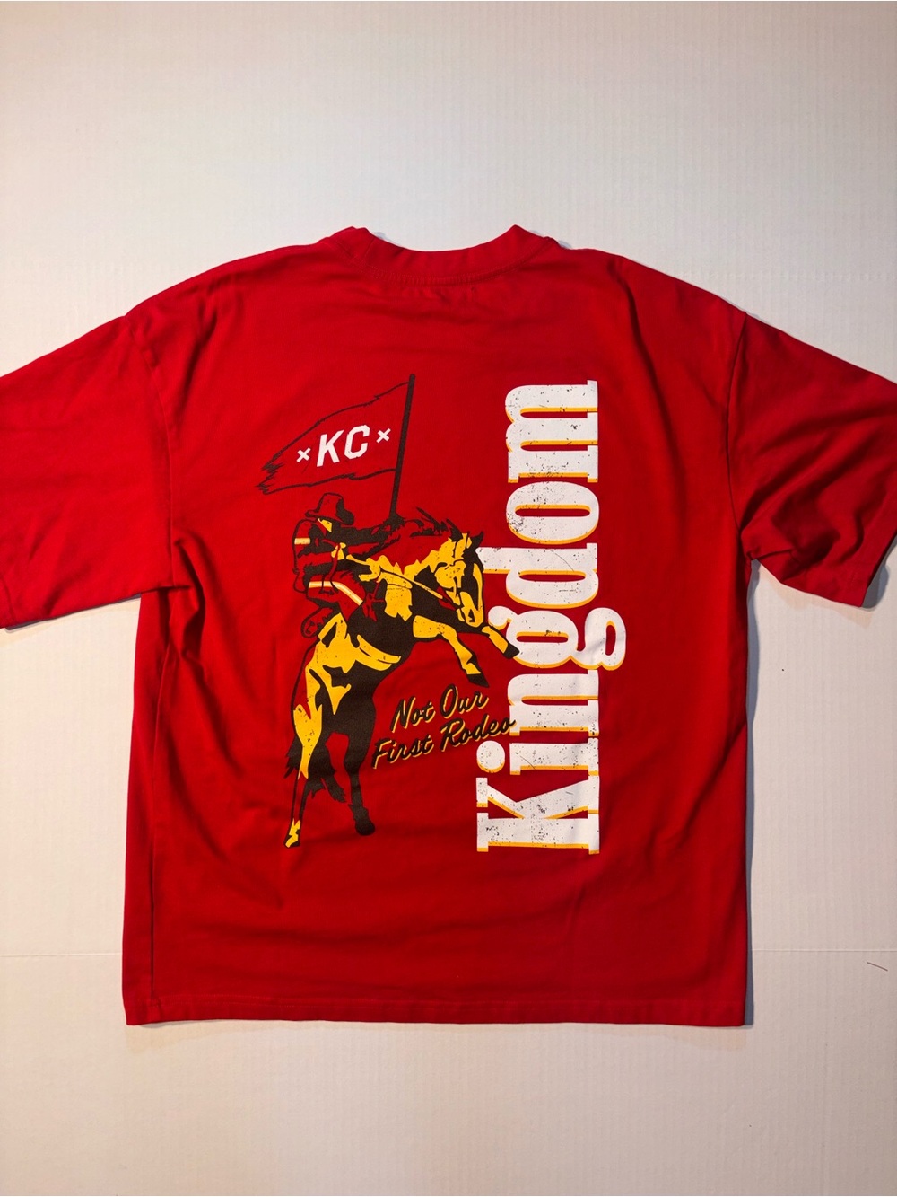 Made Mobb Kansas City Kingdom Not Our First Rodeo Cowboy Western T-Shirt Men’s L